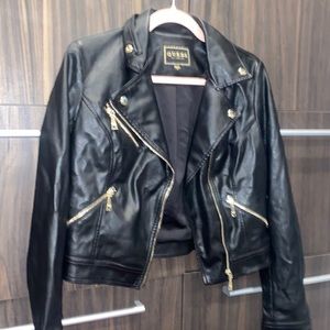 Guess small leather jacket